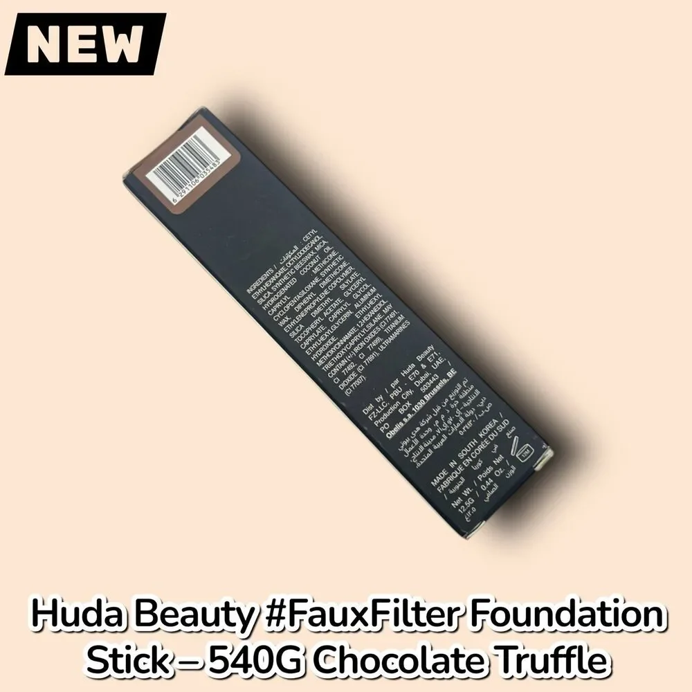 New Huda Beauty #FauxFilter Skin Finish Buildable Coverage Foundation Stick – 54